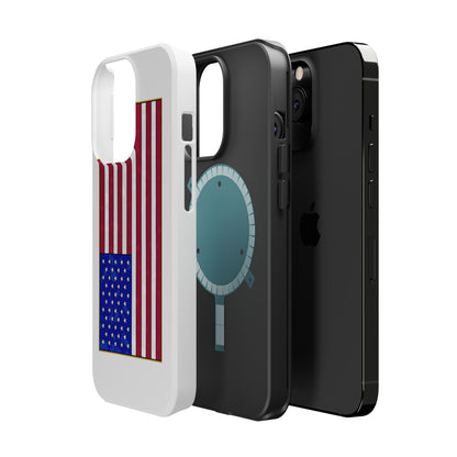 New Glory American Flag (Gold Edge Edition) - Magnetic Phone Case