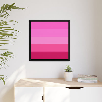 Valentine Rose Colors - Framed Canvas
