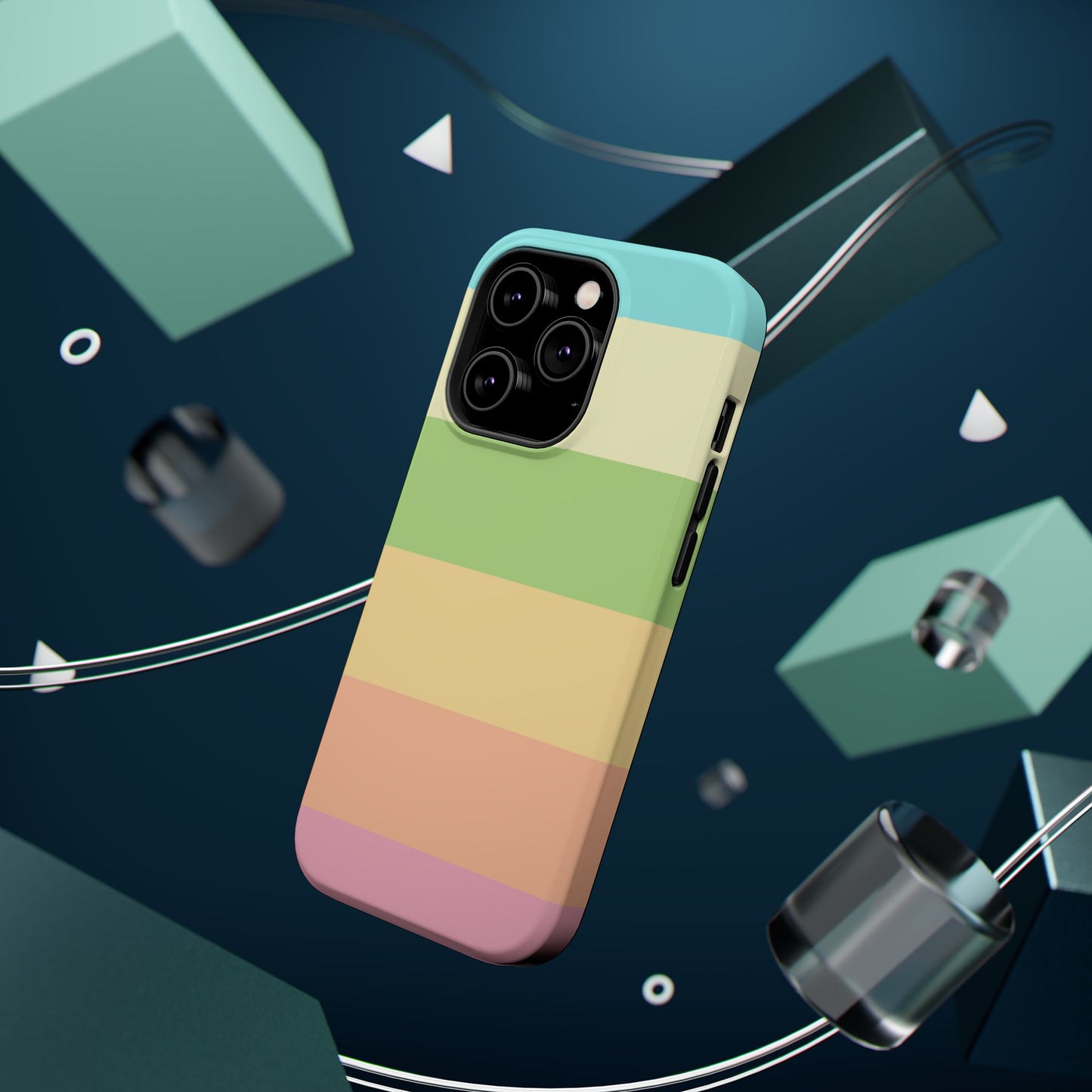 Pastel Stripes - Magnetic Phone Cover