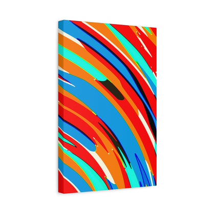 Abstract Rainbow Swirl Arc - Canvas