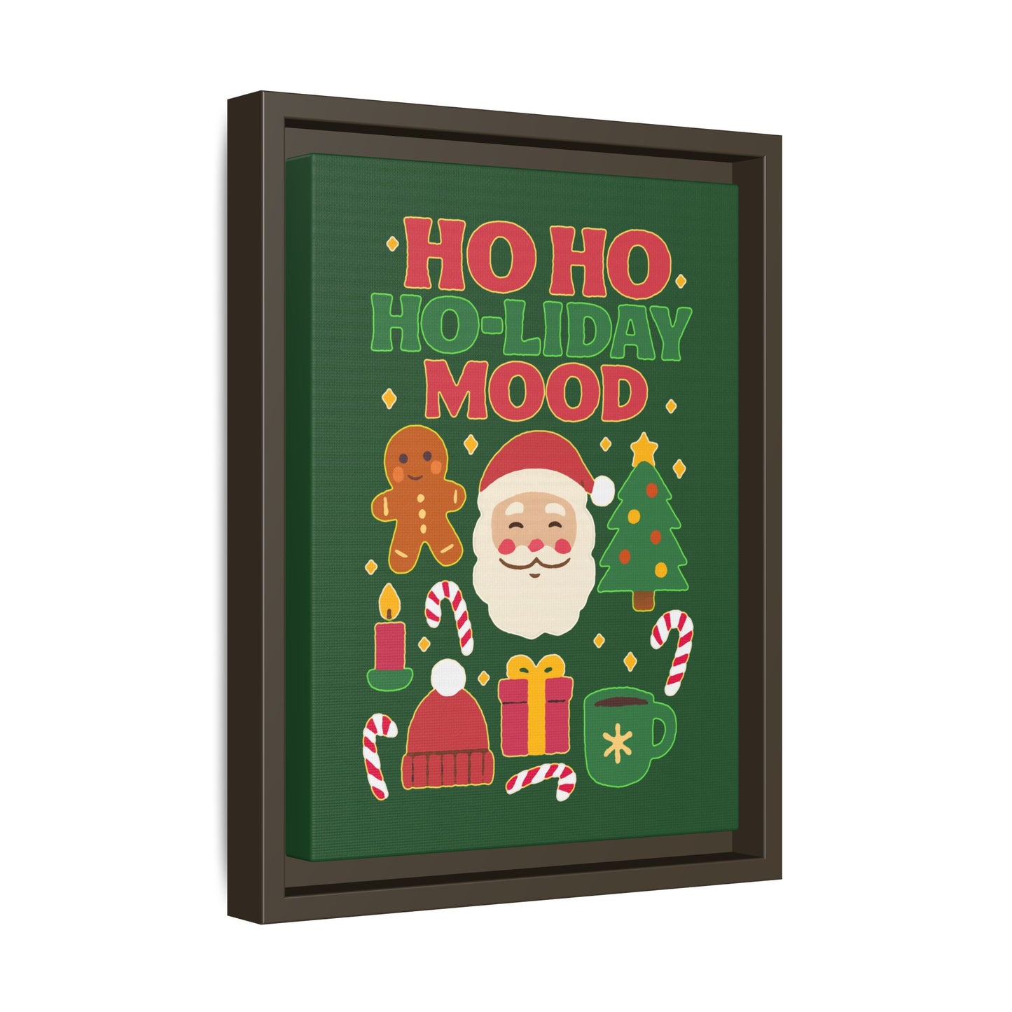 Ho Ho Ho-liday Mood - Framed Canvas