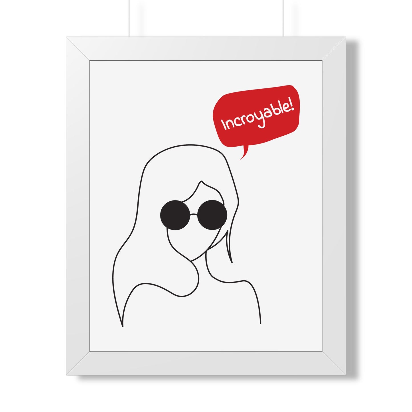 Incroyable Chic Girl - Framed Poster