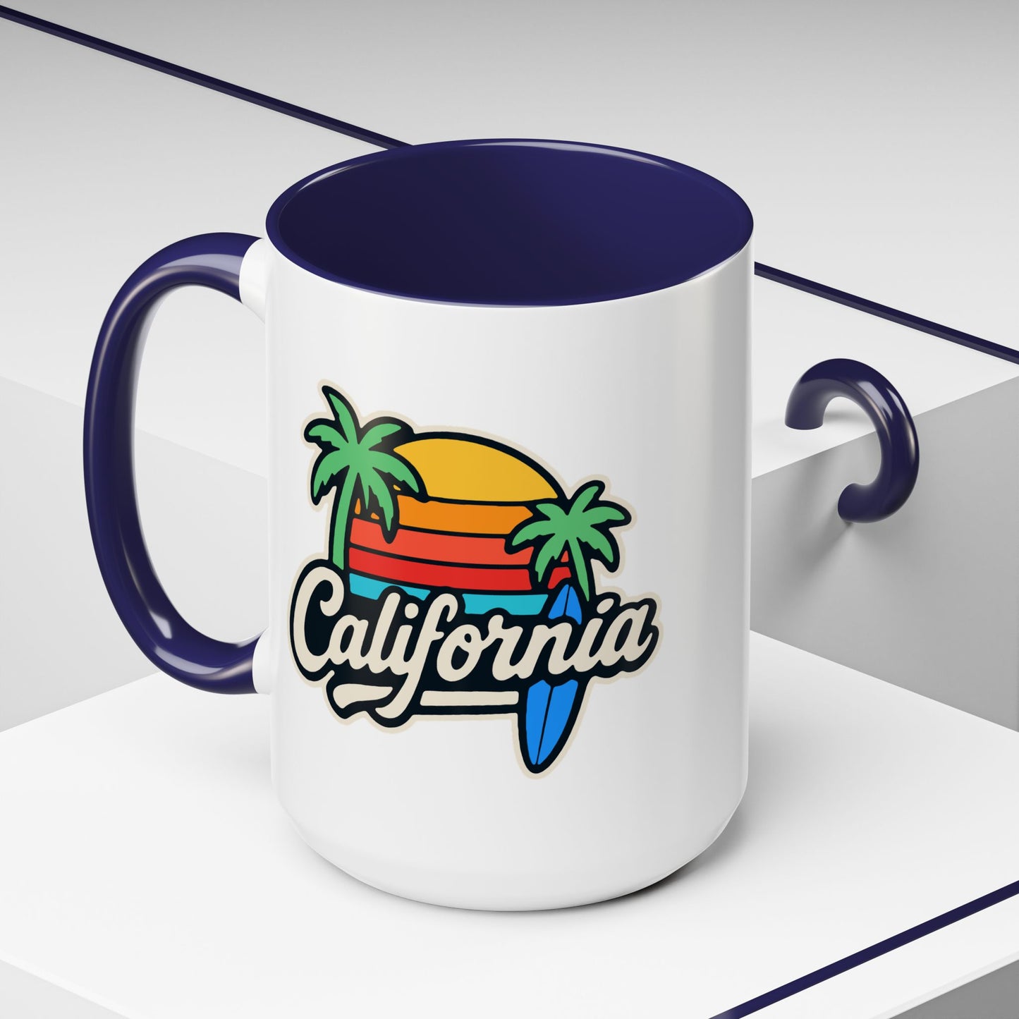 California Surf Vibes - Color Accent Mug