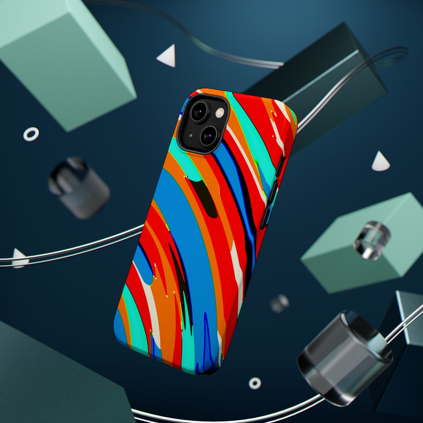 Abstract Rainbow Swirl Arc - Magnetic Phone Case