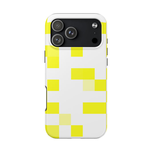 Yellow Pixel Grid -  Phone Case