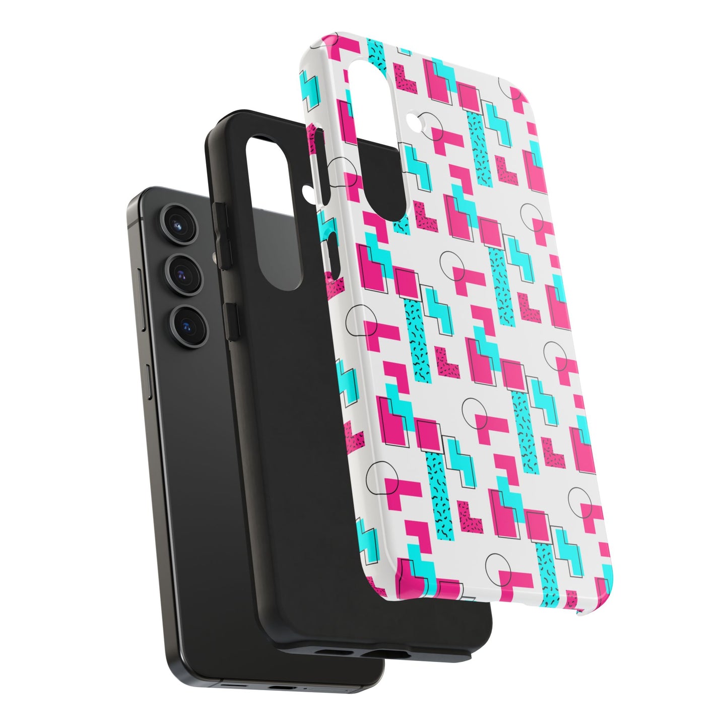 Retro Geometric Vibes - Phone Case