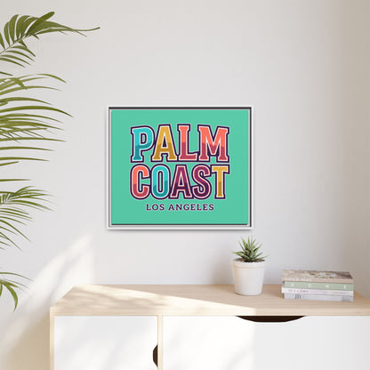 Palm Coast - Los Angeles - Framed Canvas