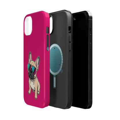 French Bulldog with Sunglasses - Magnetic Phone Case