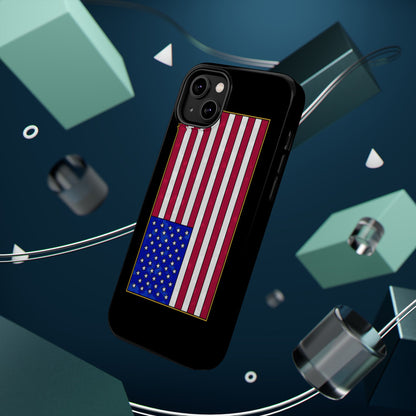 New Glory American Flag (Gold Edge Edition) - Magnetic Phone Case