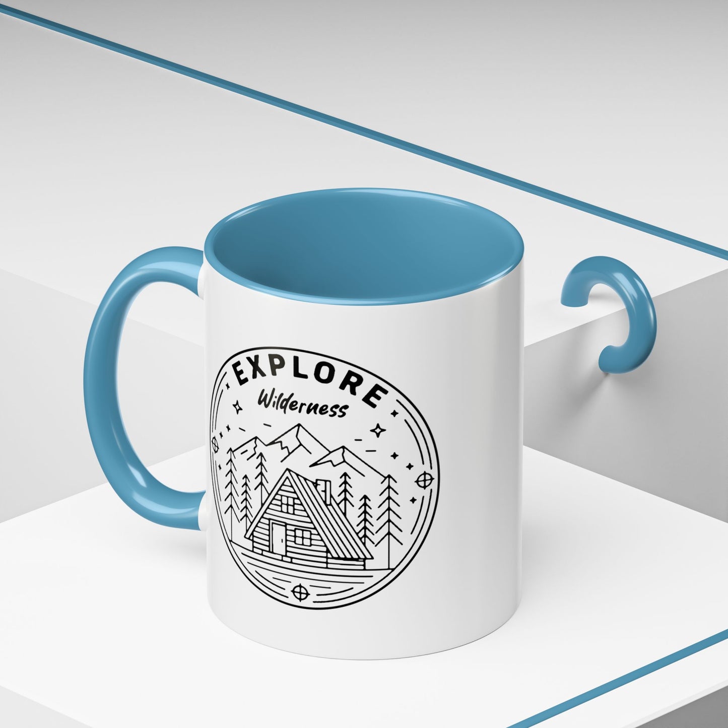 Explore Wilderness - Color Accent Mug