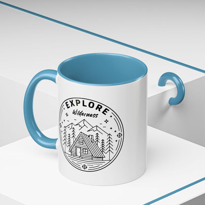 Explore Wilderness - Color Accent Mug