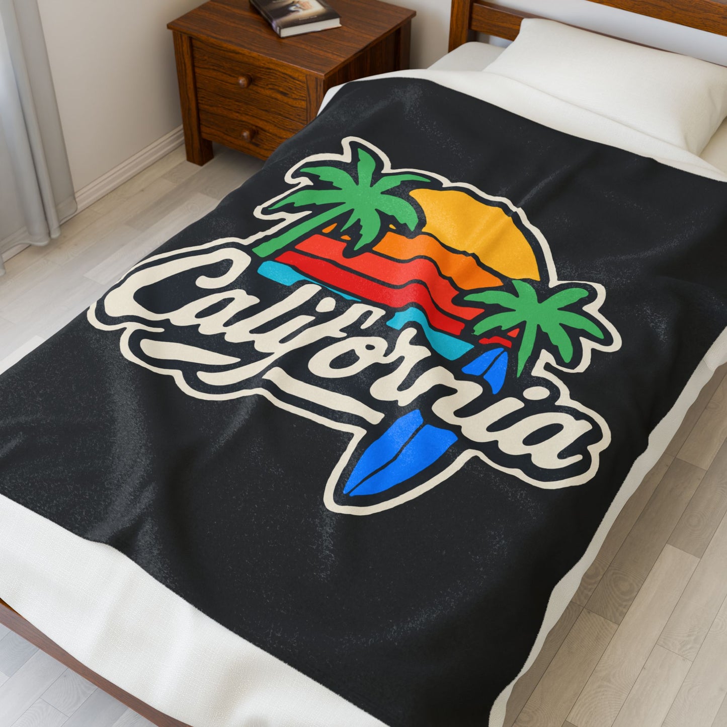 California Surf Vibes - Plush Blanket