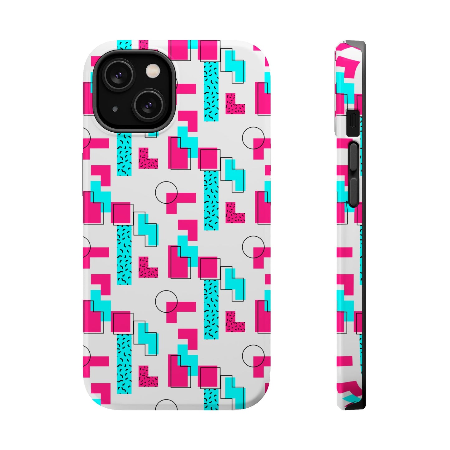 Retro Geometric Vibes - Magnetic Phone Case