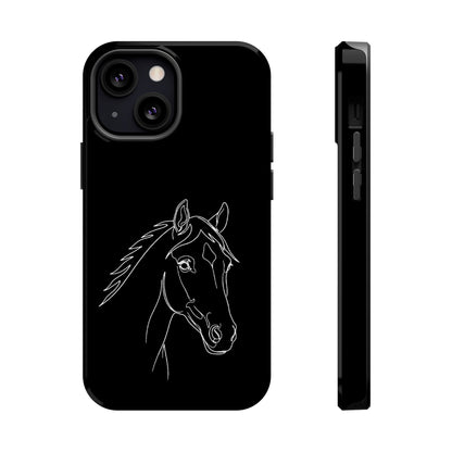 Horse Portrait Sketch - Magnetic Phone Case