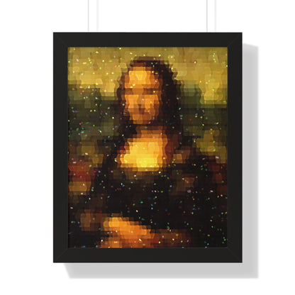 Pixel Muse — Silent Smile - Framed Poster