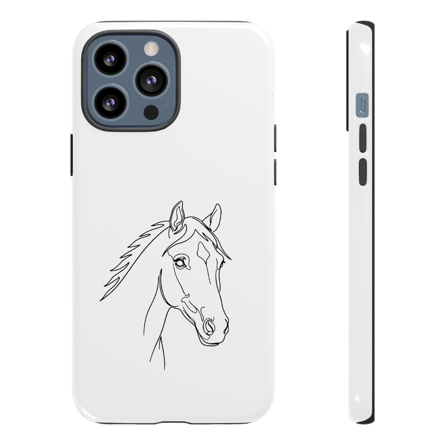 Horse Portrait Sketch - Tough Phone Case