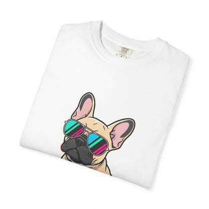 French Bulldog with Sunglasses - T-Shirt