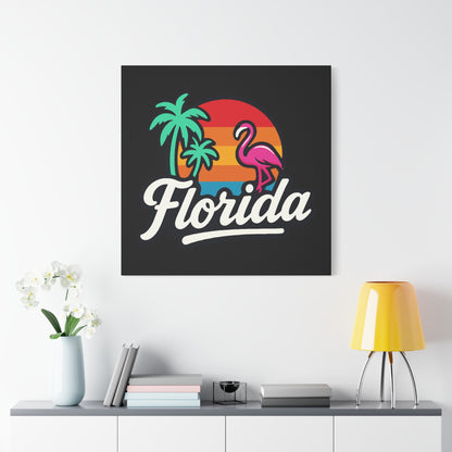 Florida Sunset Palm - Canvas