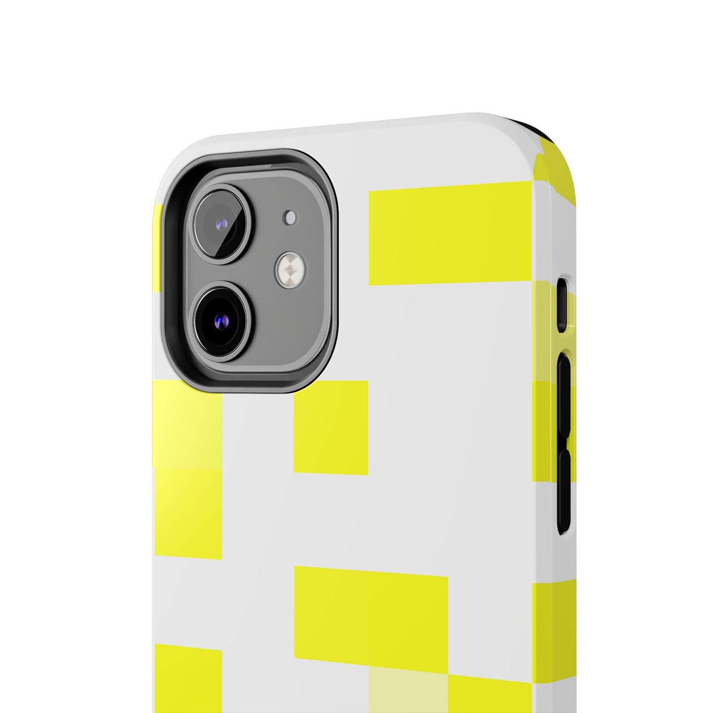 Yellow Pixel Grid -  Phone Case
