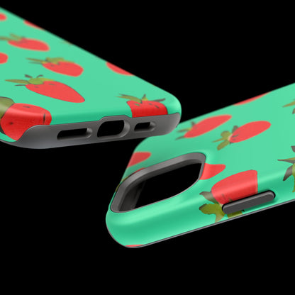 Strawberry Pattern - Magnetic Phone Case