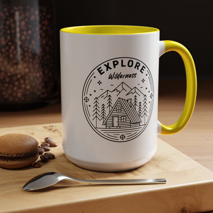 Explore Wilderness - Color Accent Mug