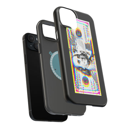 100 Dollars Bill - Neon Color Explosion - Magnetic Phone Case