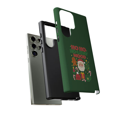 Christmas Phone Case, Ho Ho Ho-liday Mood, Festive Phone Cover, Santa Christmas Accessory, Holiday Gift, Winter Vibes
