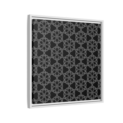 Geometric Sacred Flower - Framed Canvas
