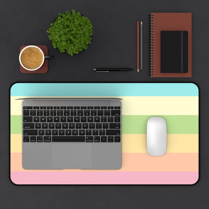 Pastel Stripes - Desk Mat