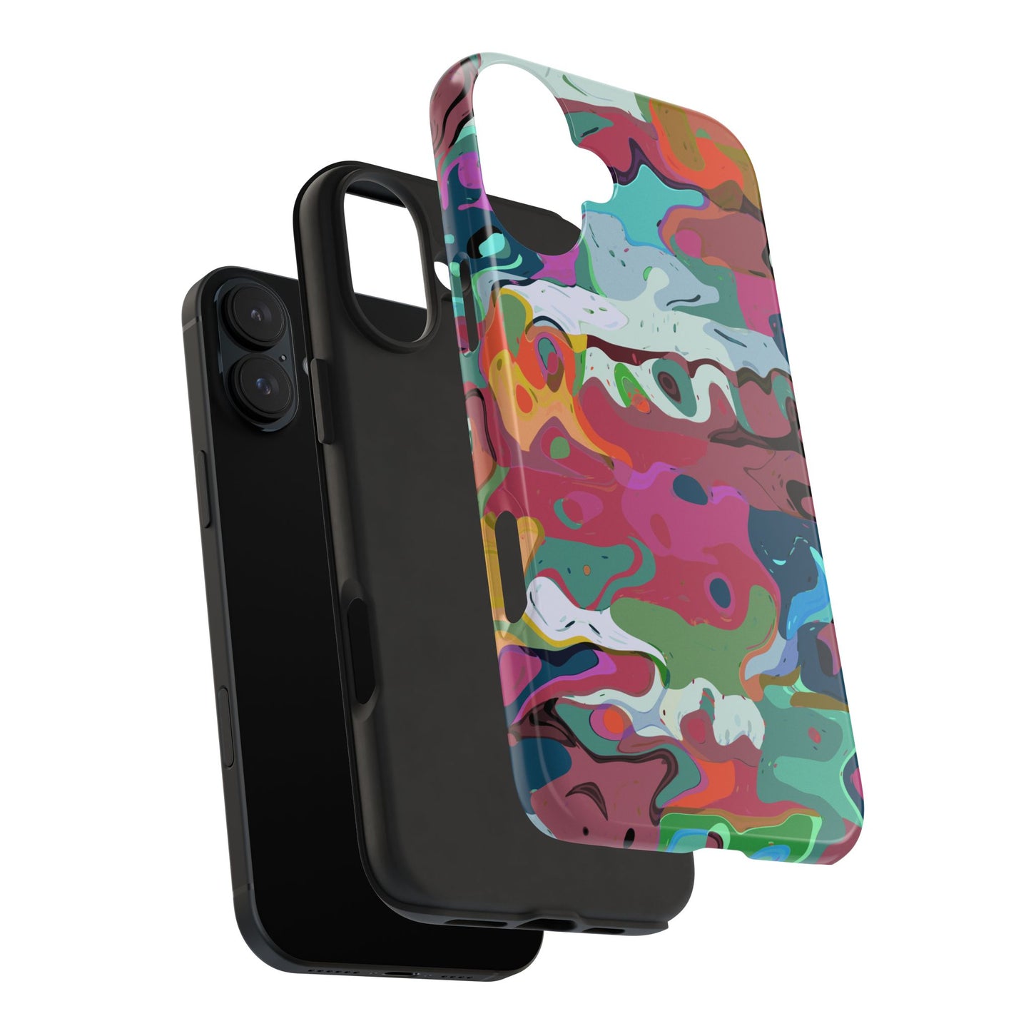 Colorful Abstract Marble - Phone Case