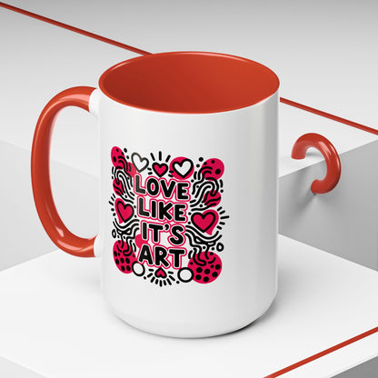 Love Like It’s Art - Color Accent Mug