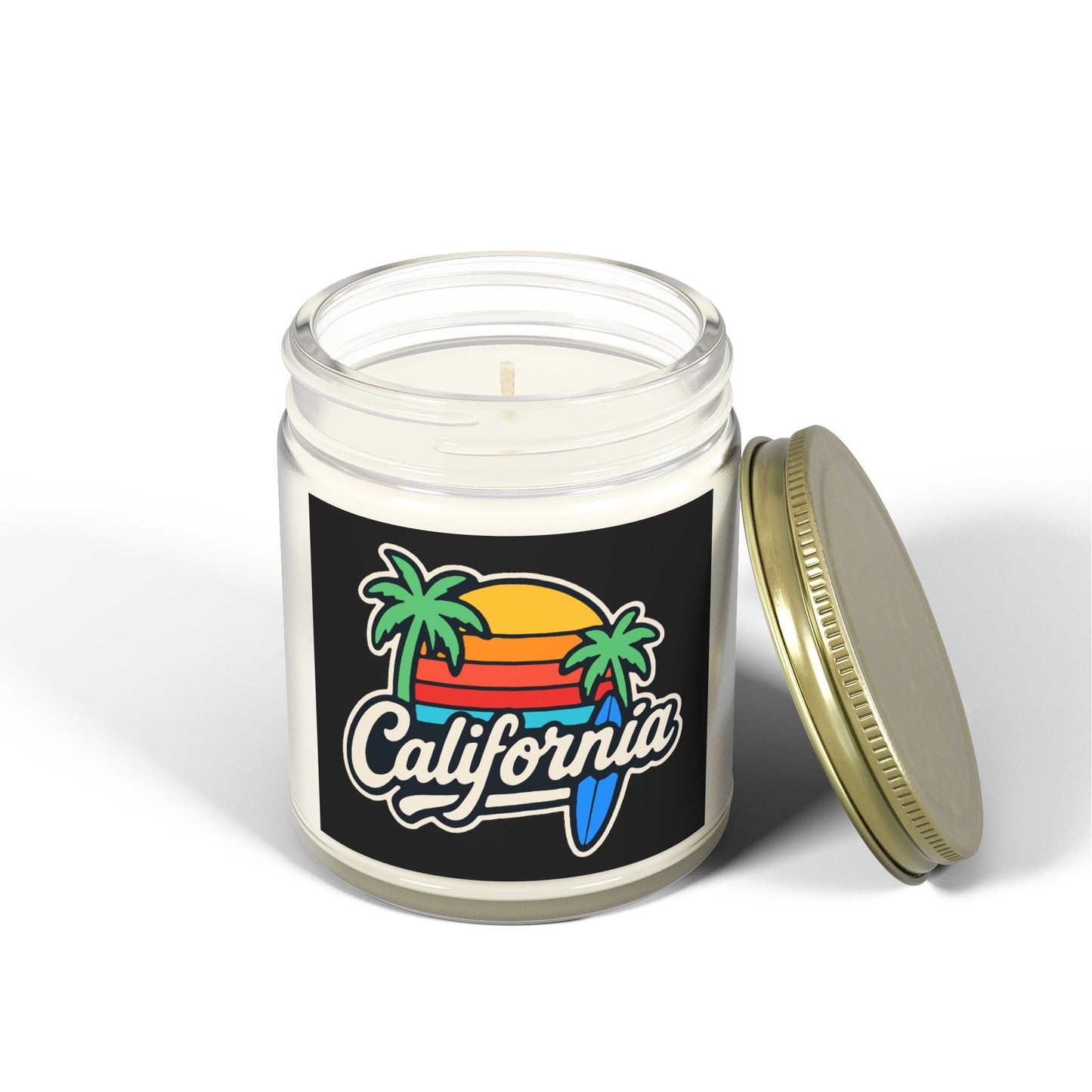California Scented Candle, Tropical Home Decor, Relaxation Gift, Aromatherapy Candle, Beach Vibes, Cozy Living, Gift for Her