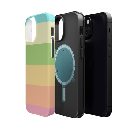 Pastel Stripes - Magnetic Phone Cover