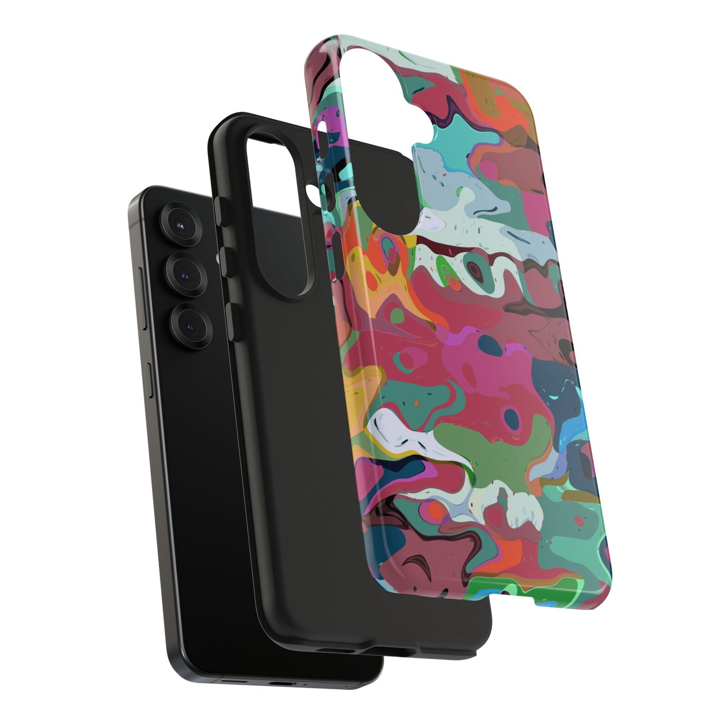 Colorful Abstract Marble - Phone Case