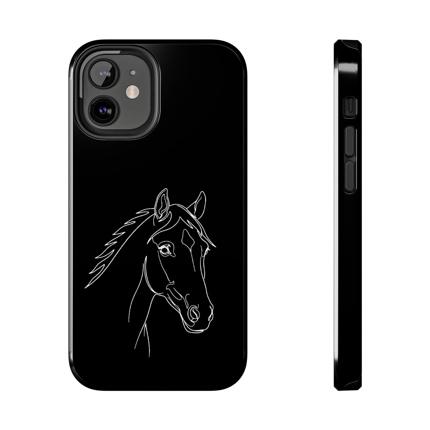 Horse Portrait Sketch - Phone Case