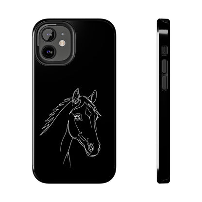 Horse Portrait Sketch - Phone Case