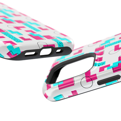 Retro Geometric Vibes - Magnetic Phone Case