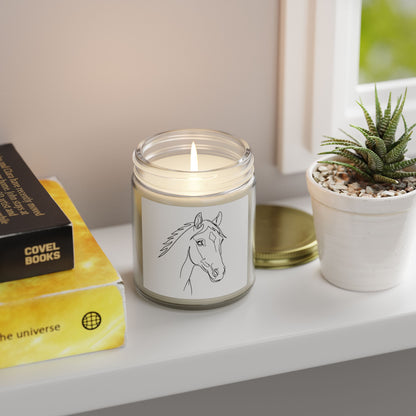 Horse Portrait Sketch - Scented Candle