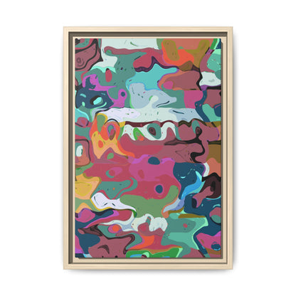 Colorful Abstract Marble - Framed Canvas
