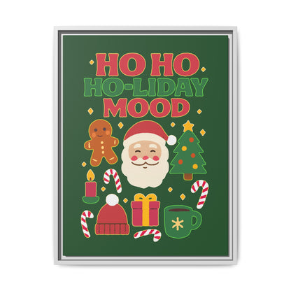Ho Ho Ho-liday Mood - Framed Canvas