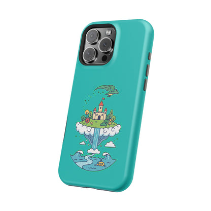 Floating Castle Dragon - Magical Fantasy Island - Magnetic Phone Case