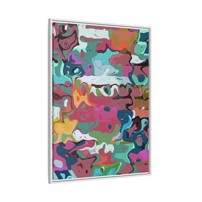 Colorful Abstract Marble - Framed Canvas