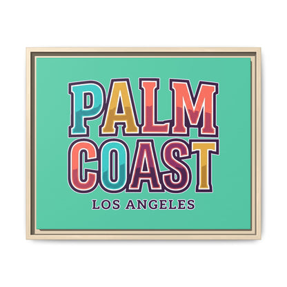 Palm Coast - Los Angeles - Framed Canvas