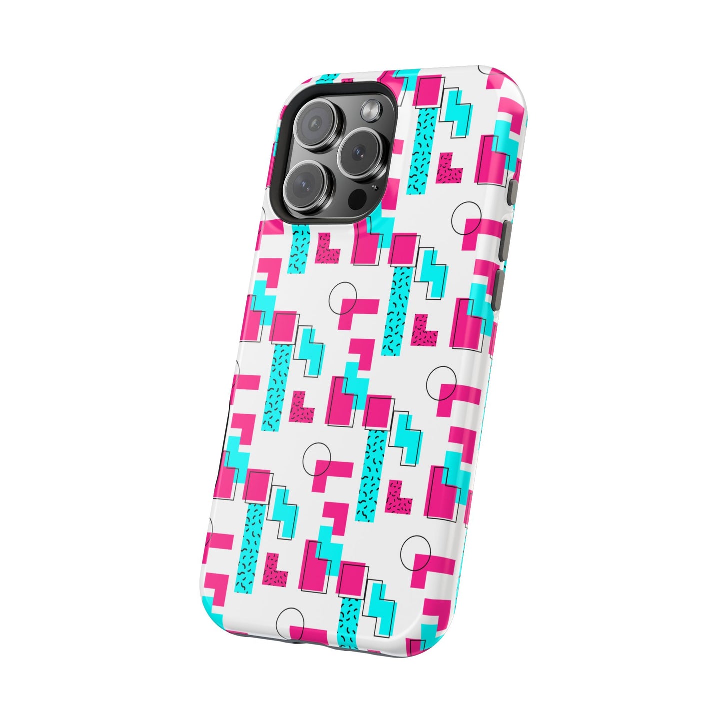 Retro Geometric Vibes - Magnetic Phone Case