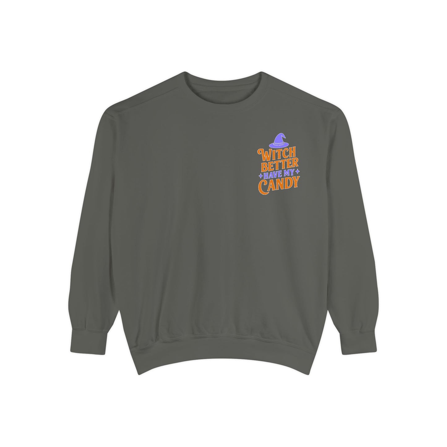 Witch Better Have My Candy Sweatshirt, Cozy Fall Sweatshirt, Halloween Gift, Unisex Pullover, Casual Fall Fashion, Festive Streetwear
