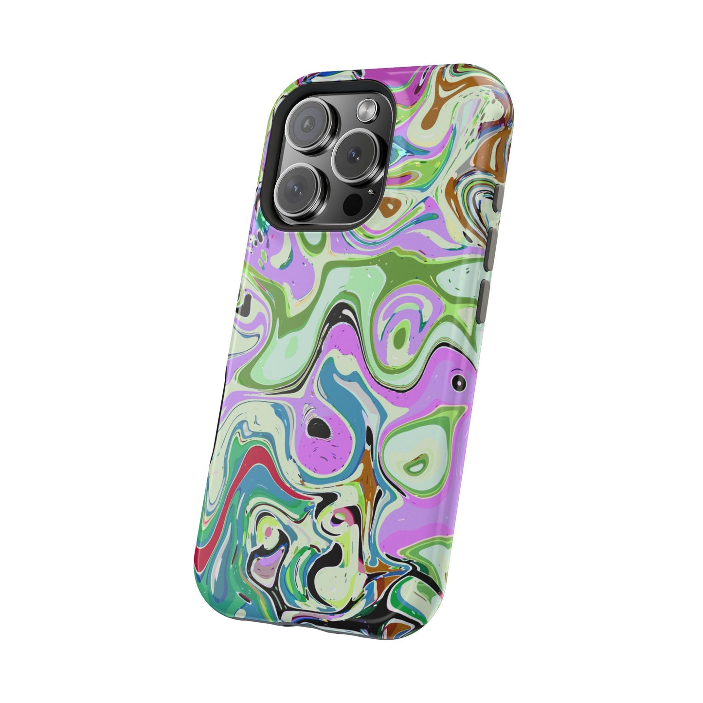 Vibrant Multi‑Color Swirl - Magnetic Phone Case
