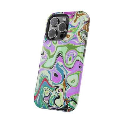 Vibrant Multi‑Color Swirl - Magnetic Phone Case