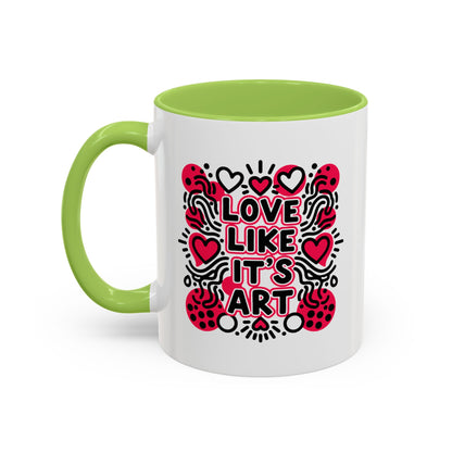 Love Like It’s Art - Color Accent Mug