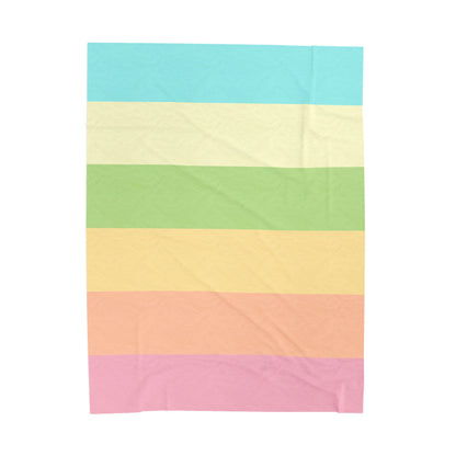 Pastel Stripes - Plush Blanket