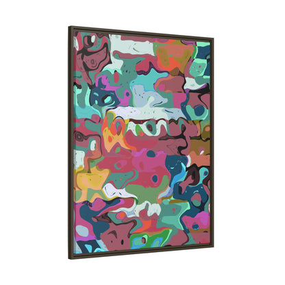 Colorful Abstract Marble - Framed Canvas